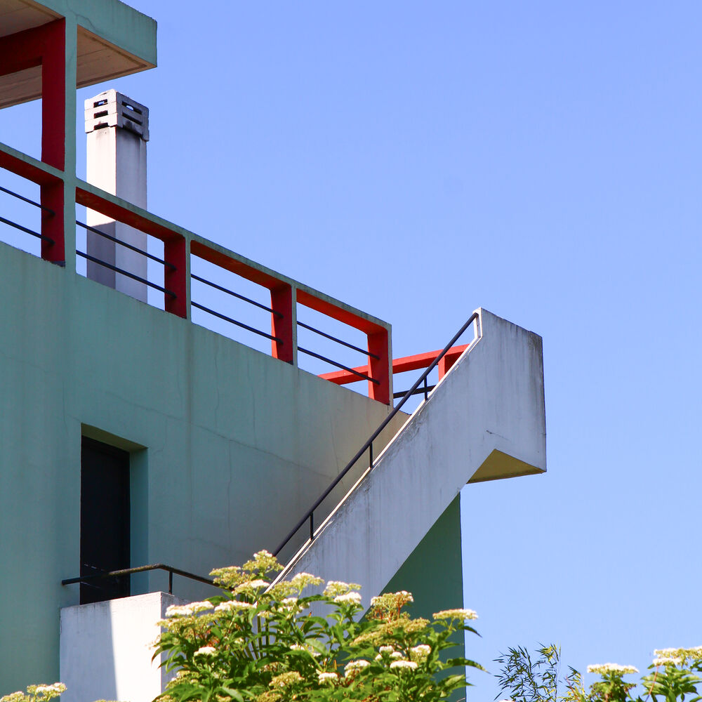 maison, détail d'un escalier extérieur, 2018_AP