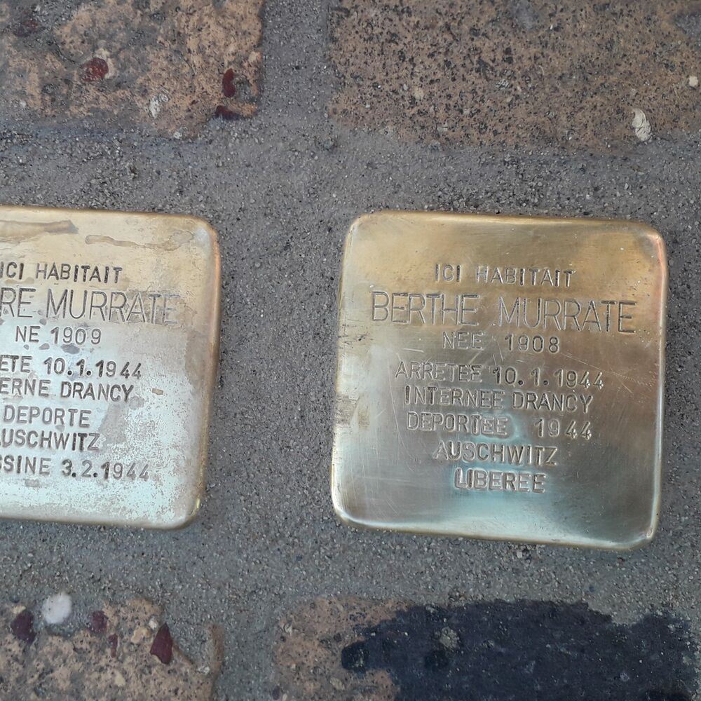 Stolpersteine Berthe et André Murrate