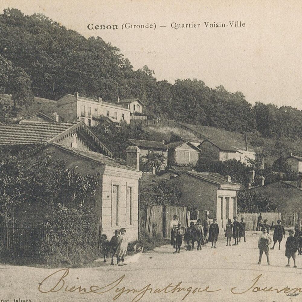 Cours Victor-Hugo Cenon, en 1900