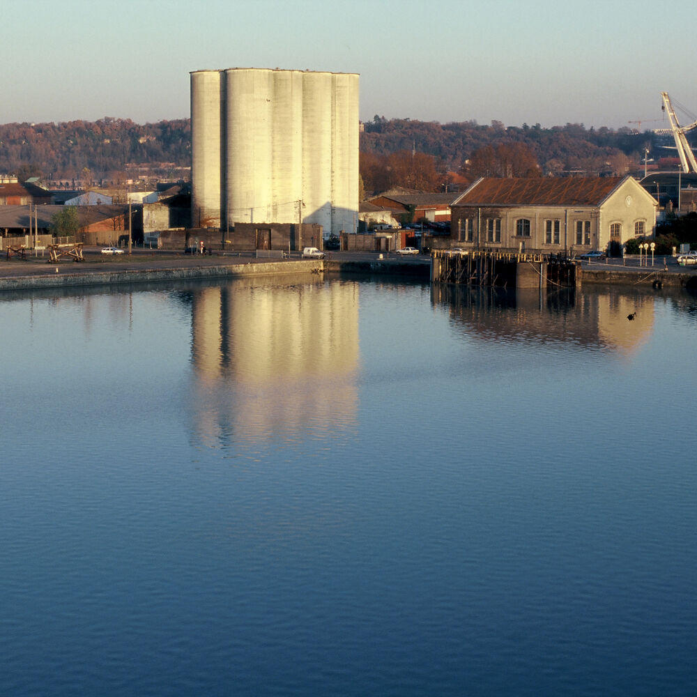 Vue des silos en 2004