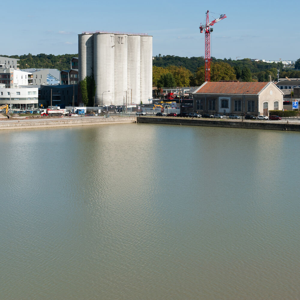 Vue des silos en 2016