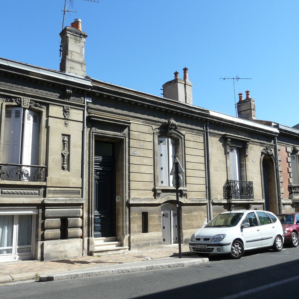  façade d'échoppe fin XIX siècle Bordeaux.