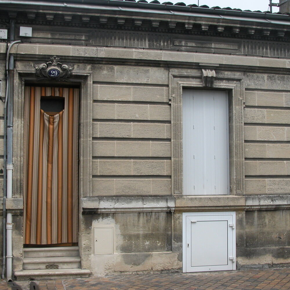 Façade d'une échoppe simple, rue de Nérac, Henri Gaugeacq, entrepreneur, 1900.