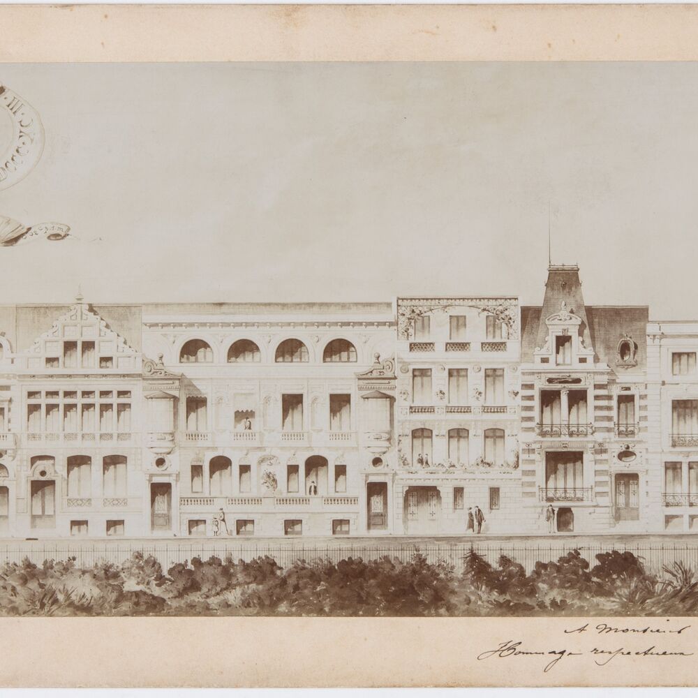 Élévation des maisons de la rue du Bocage, B. Alfred-Duprat, mars 1893.