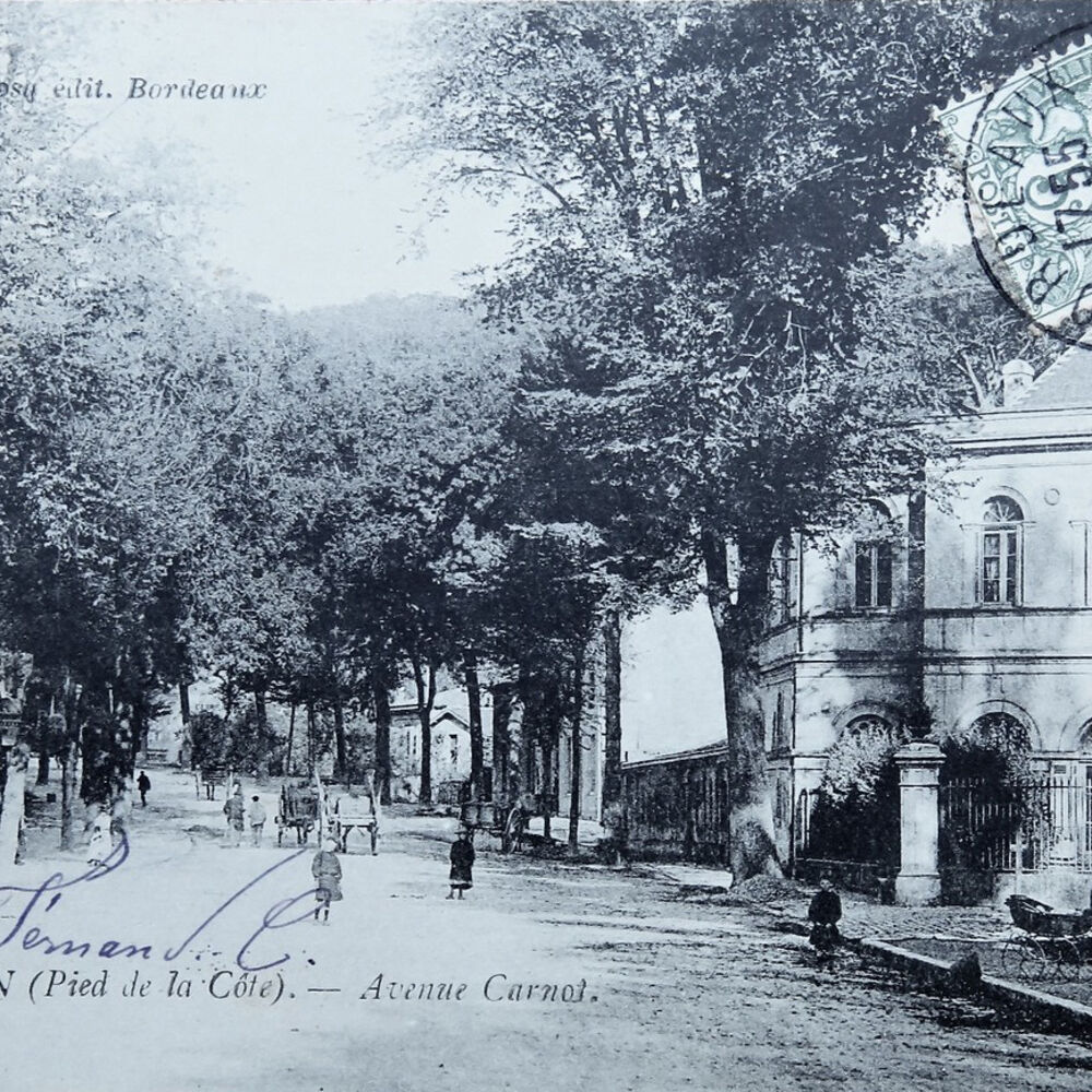 Château Guithon, avenue Carnot Cenon, en 1900