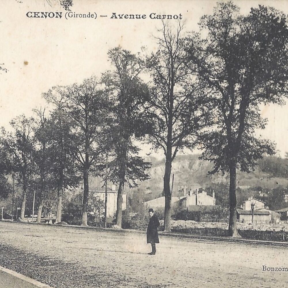 Avenue Jean Jaurès Cenon en 1900