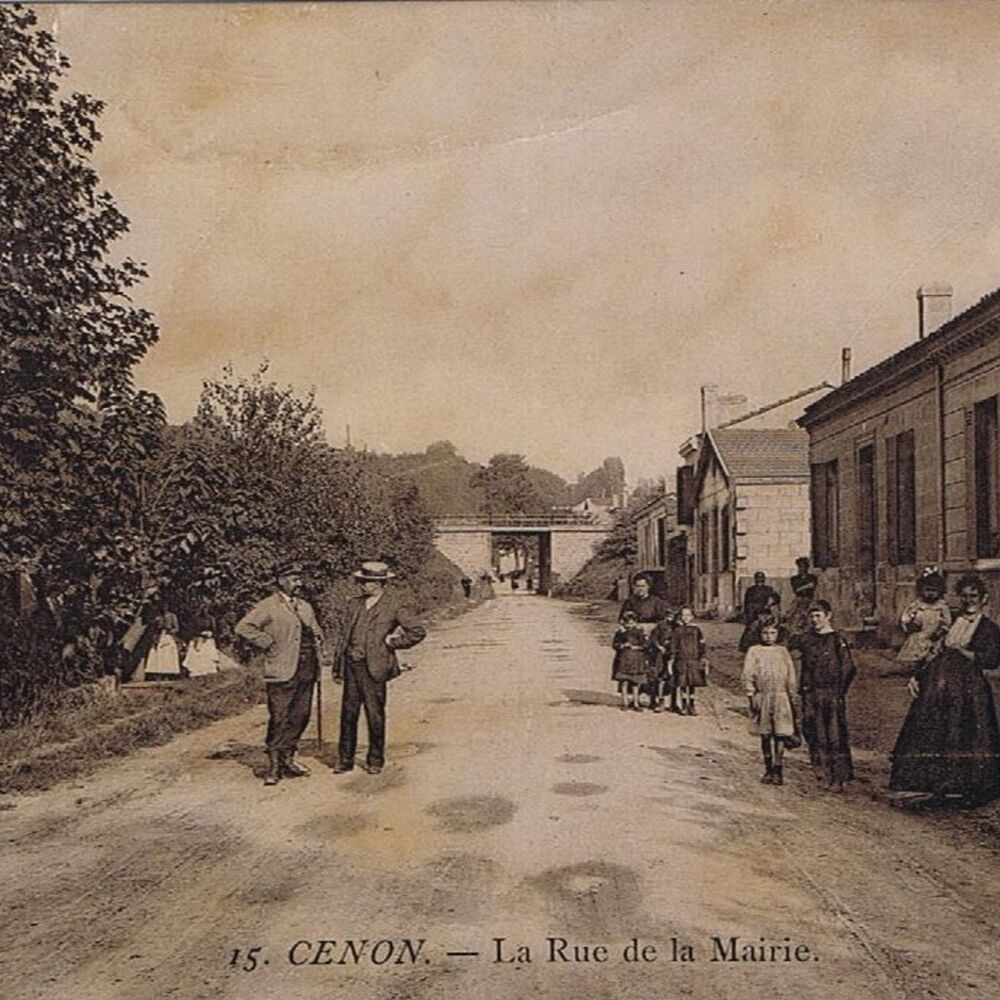 Rue du Maréchal Foch Cenon, en 1900