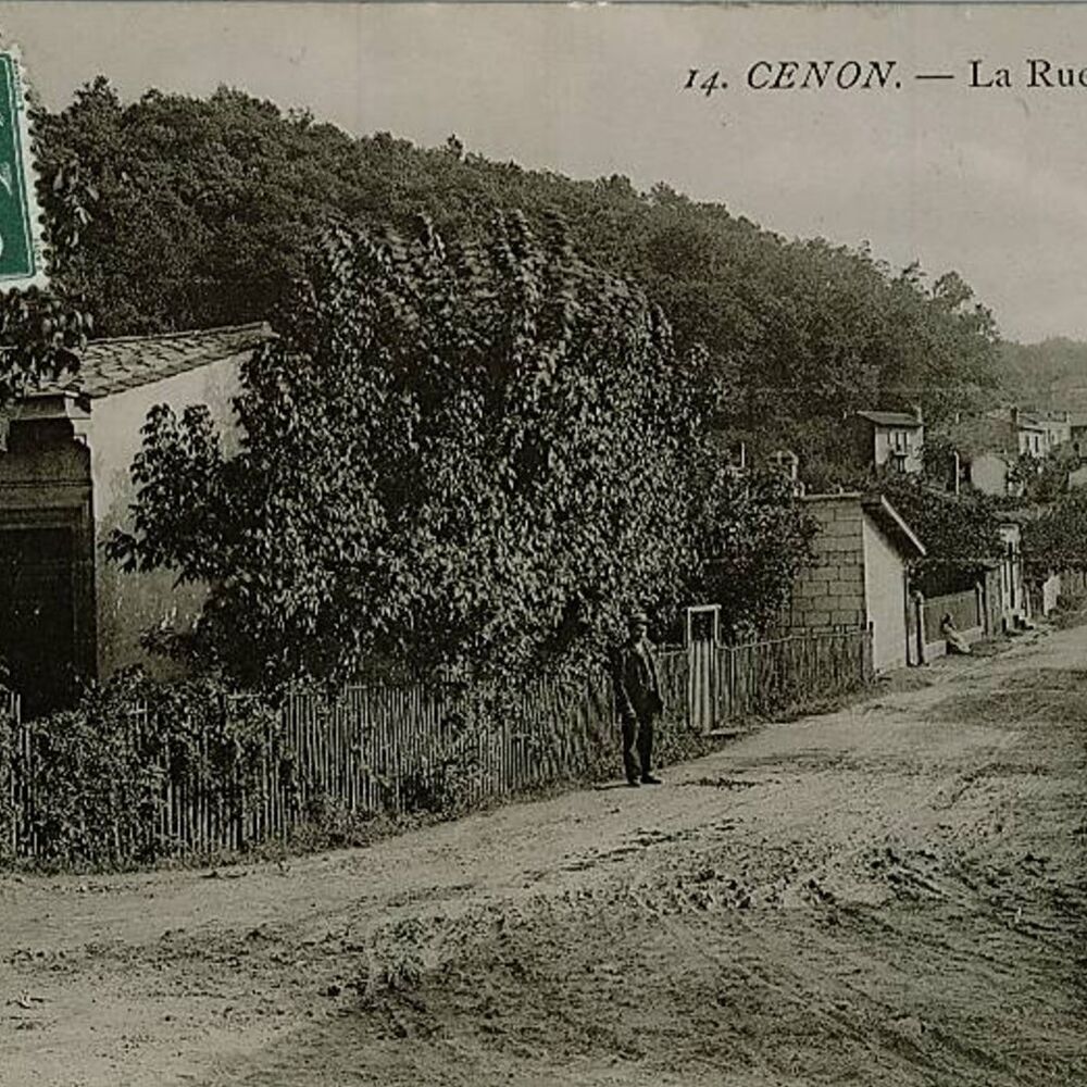 Rue d'Aurios Cenon, en 1900