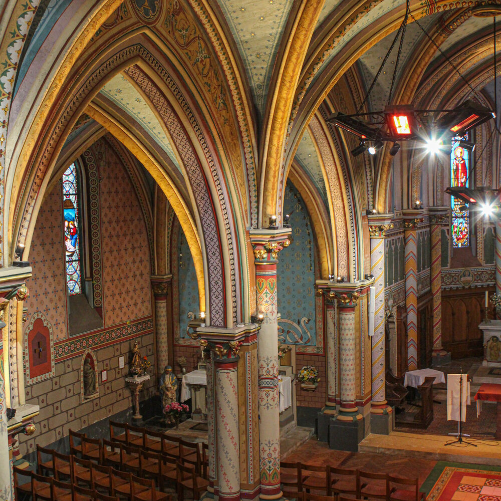 Nef de l'église Saint Romain