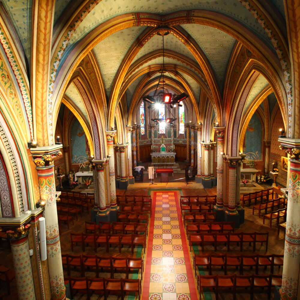 Intérieur de l'église depuis la tribune