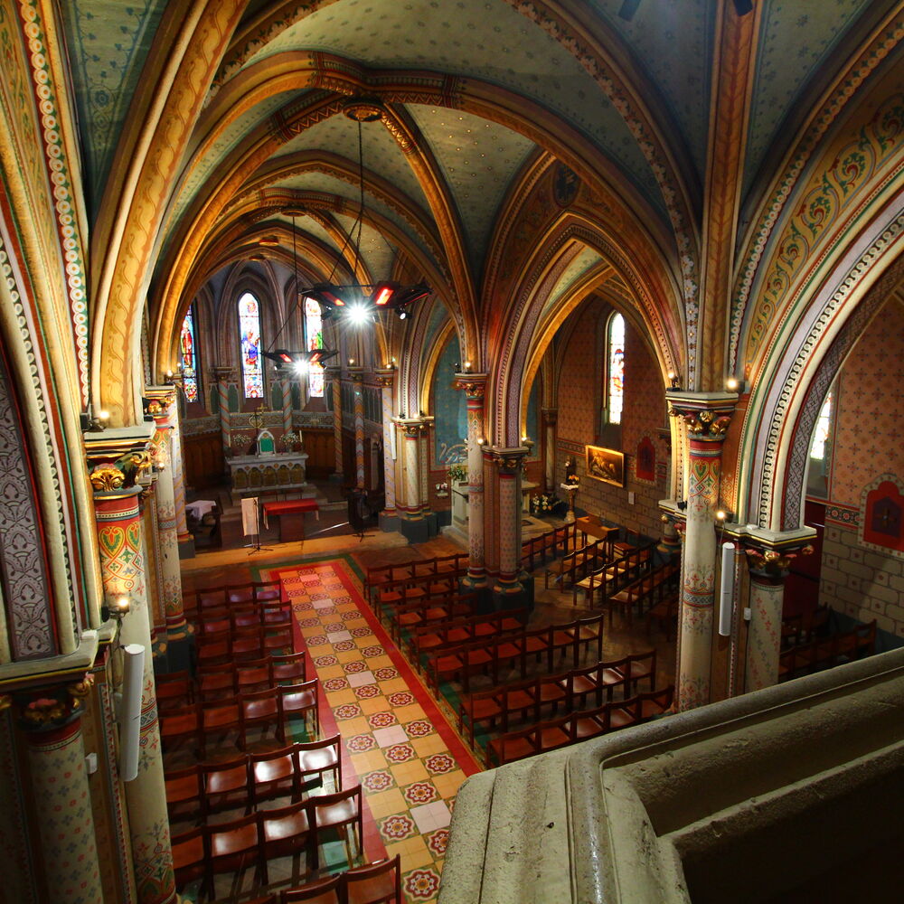 Intérieur de l'église  depuis la tribune