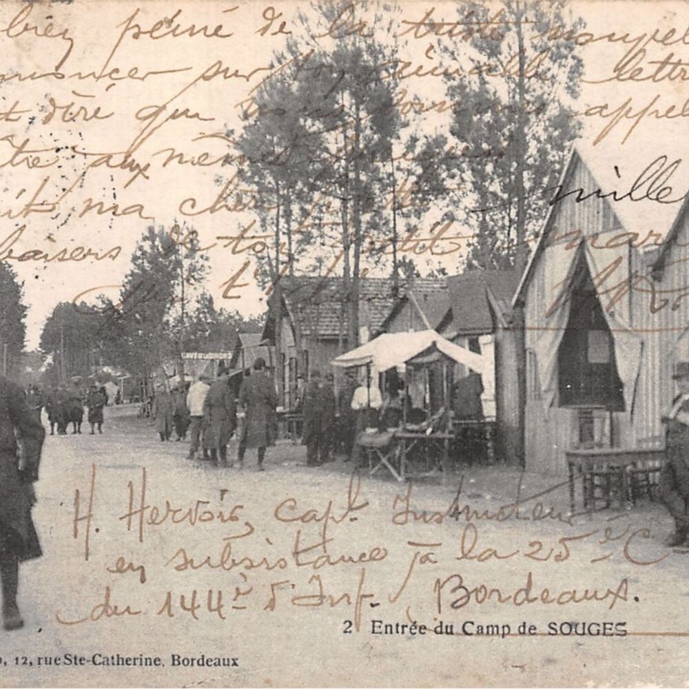 Entrée du camp de Souge 1900