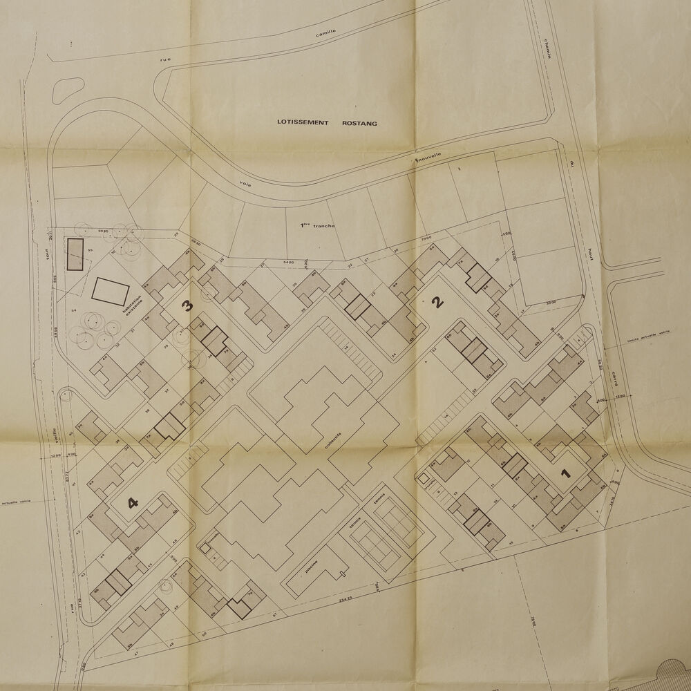 Plan de masse du domaine de Noailles