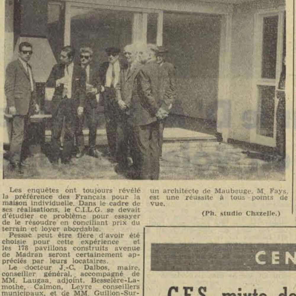 Extrait du journal Sud Ouest du 12 juillet 1968.