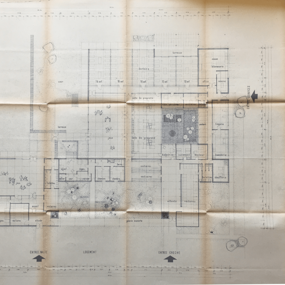 Plan d'ensemble par l’agence A. Béchu, juillet 1963