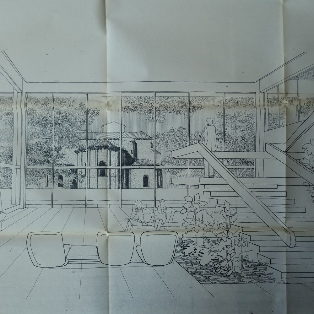 Perspective intérieure et transparence, par l'équipe Perrier-Mothe, 1975.