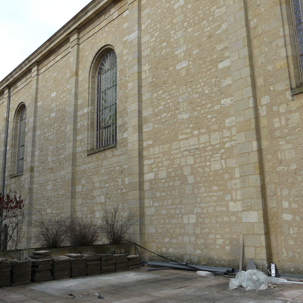 Façade latérale du temple