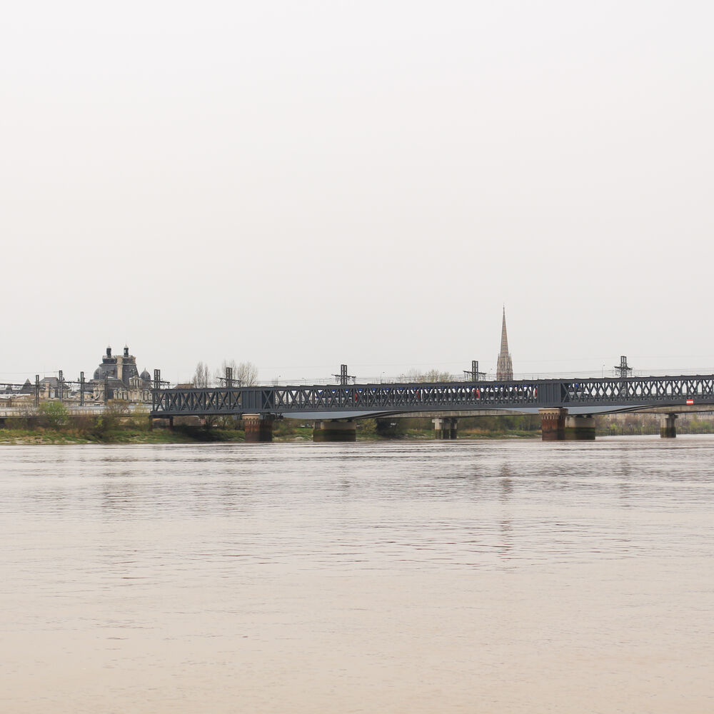 La passerelle depuis la Garonne, contexte 