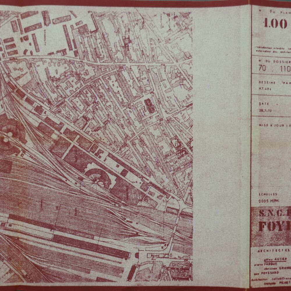 Plan de situation par l'agence GPA 7, 1971.
