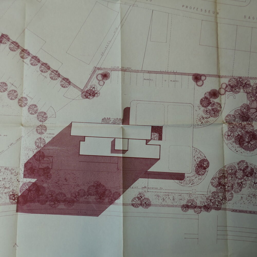 Plan de masse par l'agence GPA 7, 1971.
