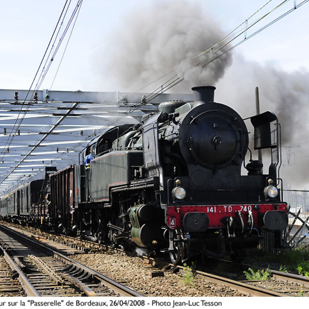 Dernier train à vapeur sur la Passerelle, 26/04/2008