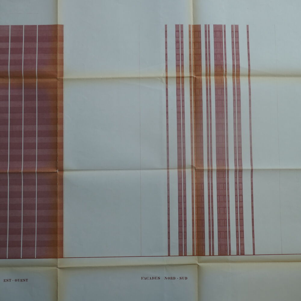 Élévations des façades des tours par les architectes Jean Dubuisson et Francisque Perrier, juin 1970