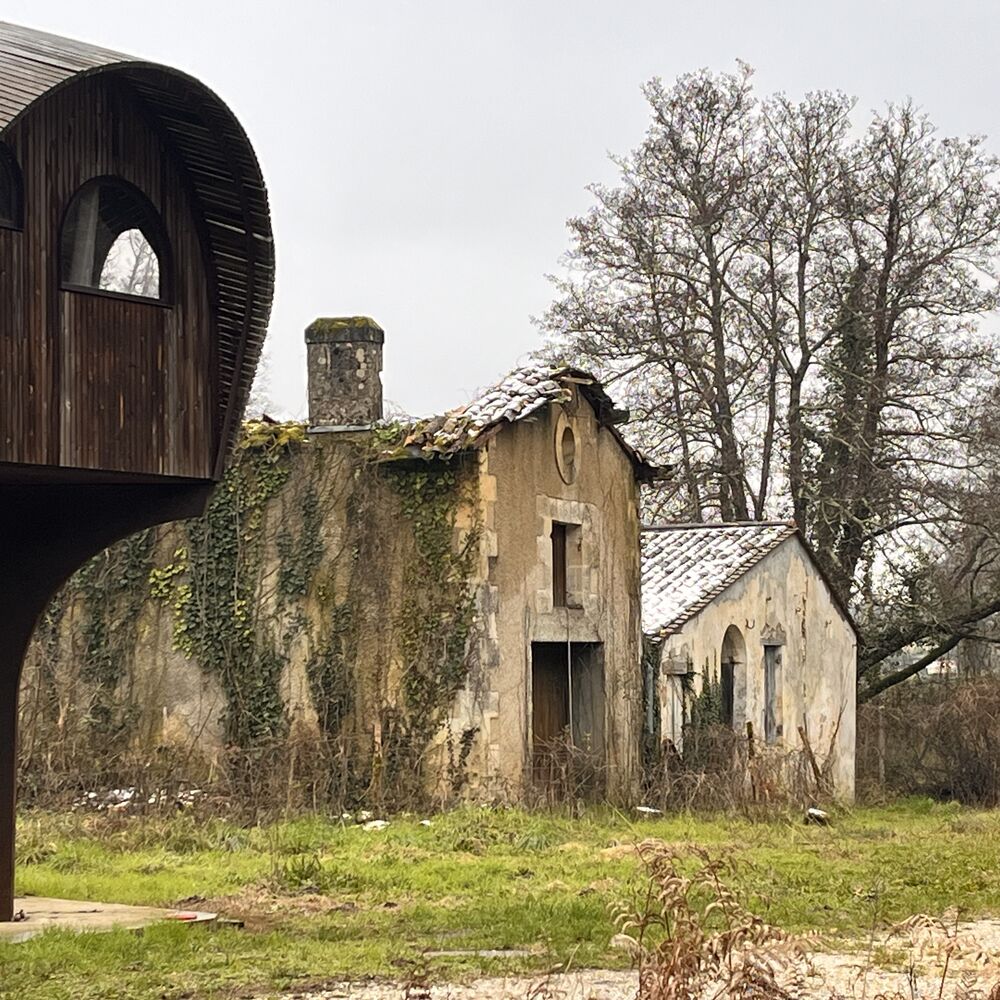 Vue du moulin, du logis et du refuge
