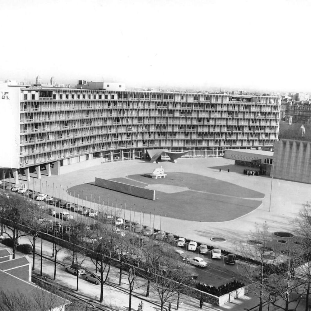 L'inspiration des frères Chaveron : le siège de l'Unesco à Paris, inauguré en 1958.