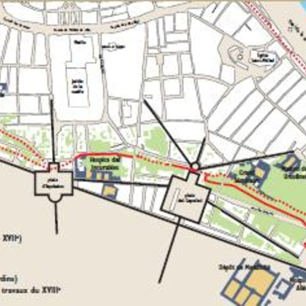 Plan de Bordeaux vers 1830