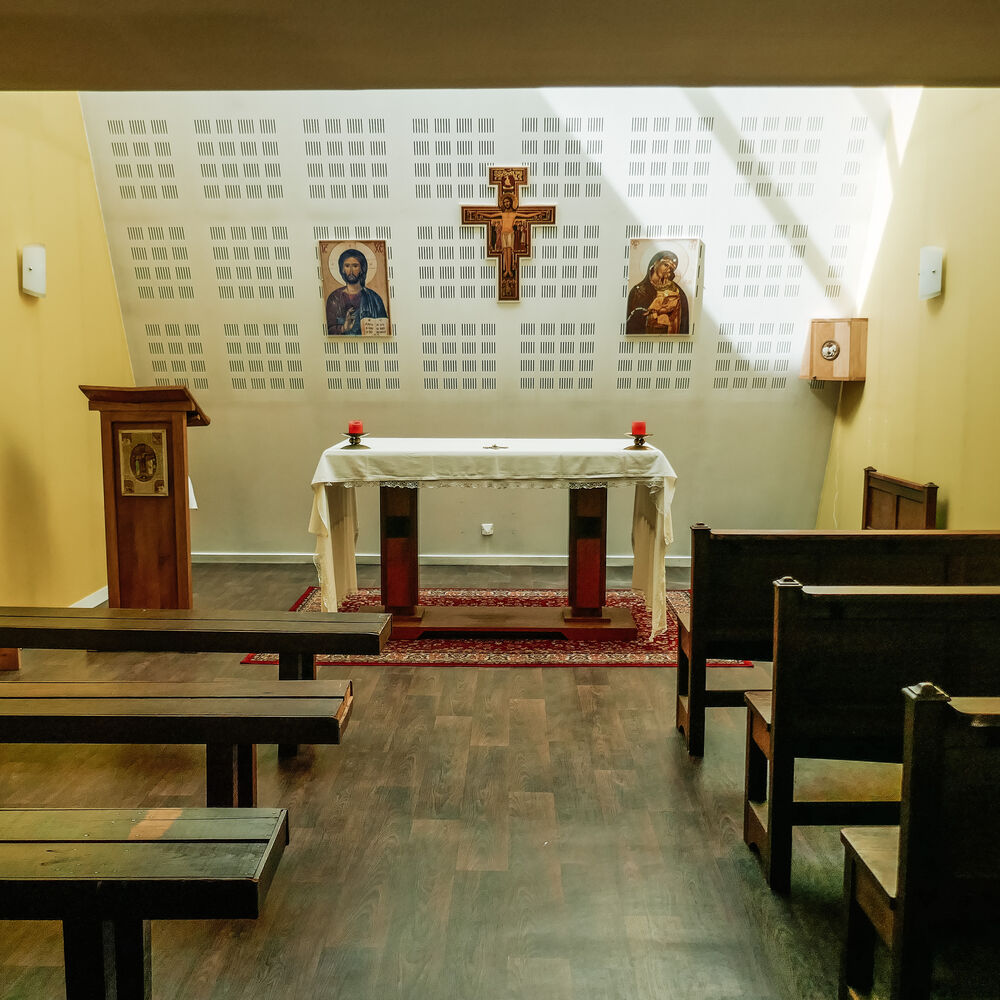 La chapelle, vue intérieure.