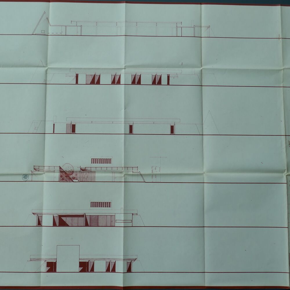 Élévations et coupes des façades par l'agence GPA 7 en 1968.