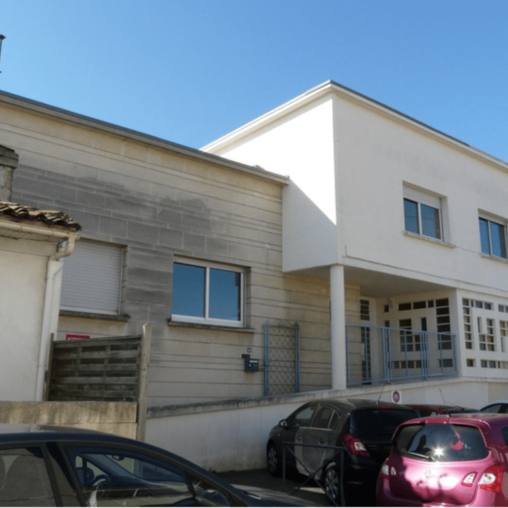 Façade principale de la crèche côté nord en 2017 