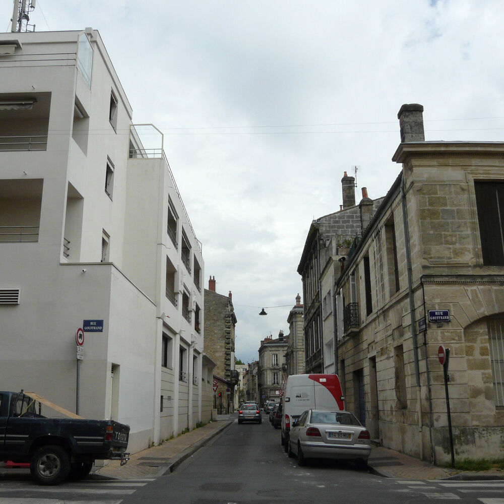 Façade depuis l'angle rue Gouffrand et rue Berthelot
