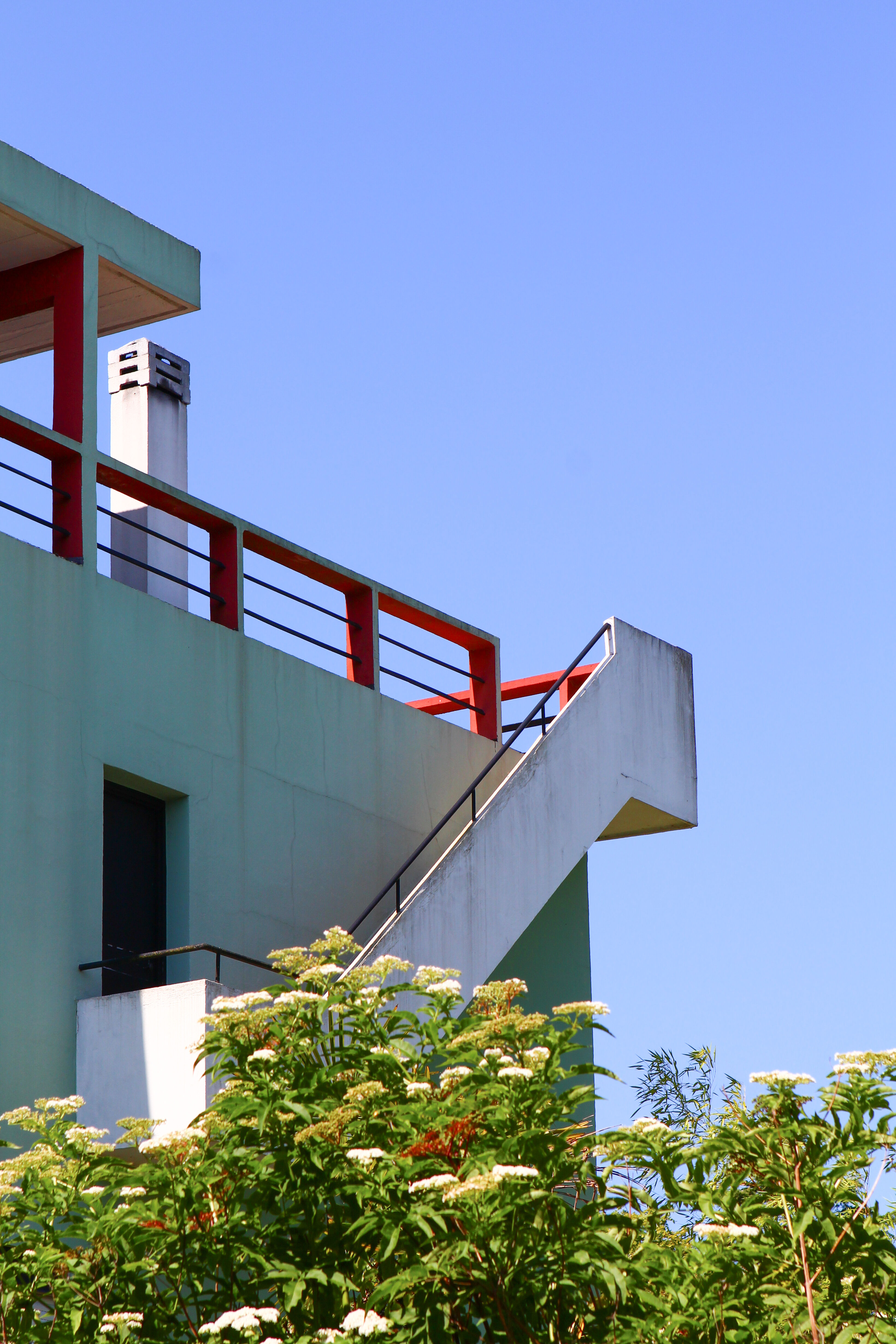 maison, détail d'un escalier extérieur, 2018_AP