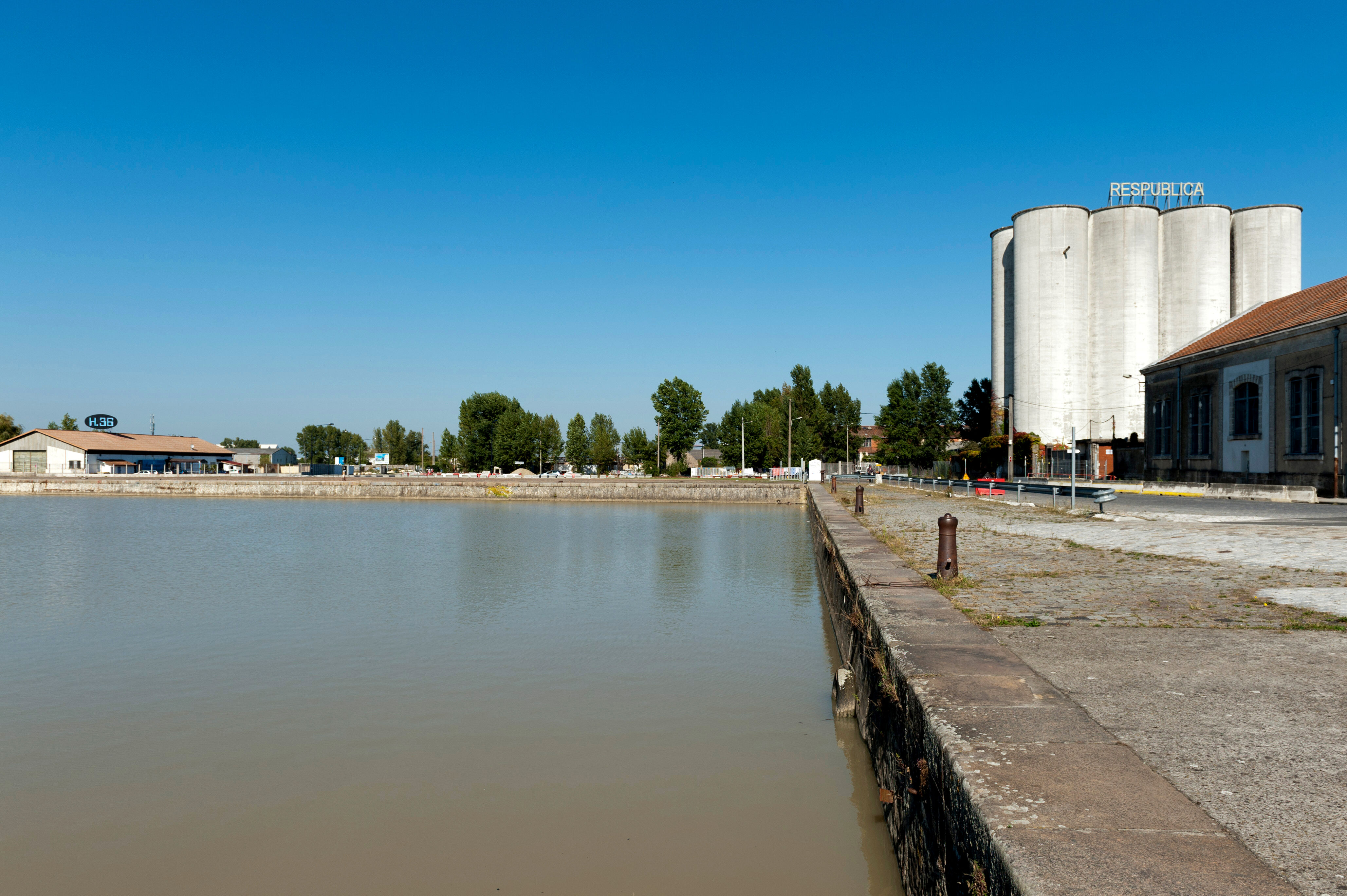 Vue des silos en 2012