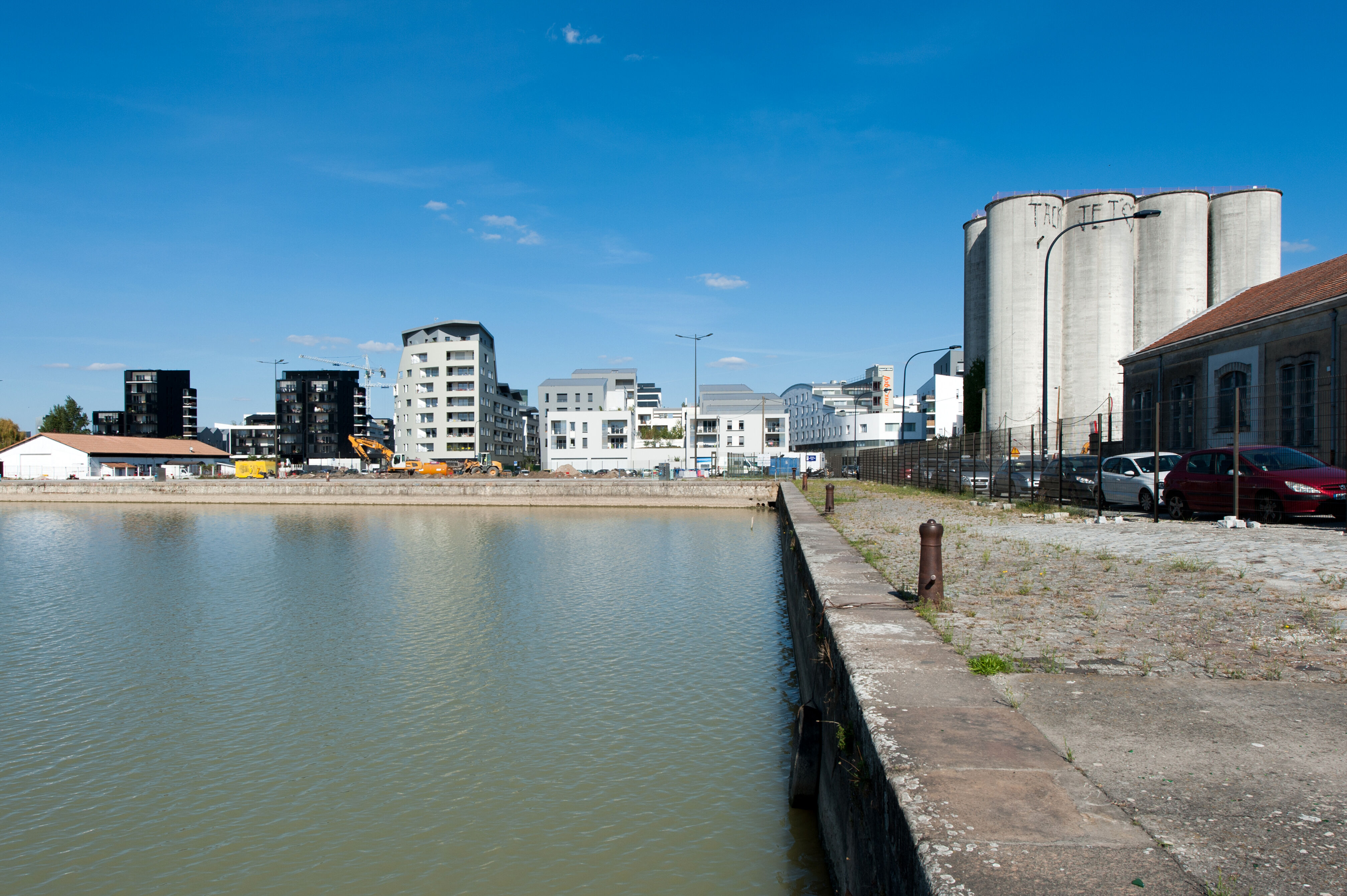 Vue des silos en 2016