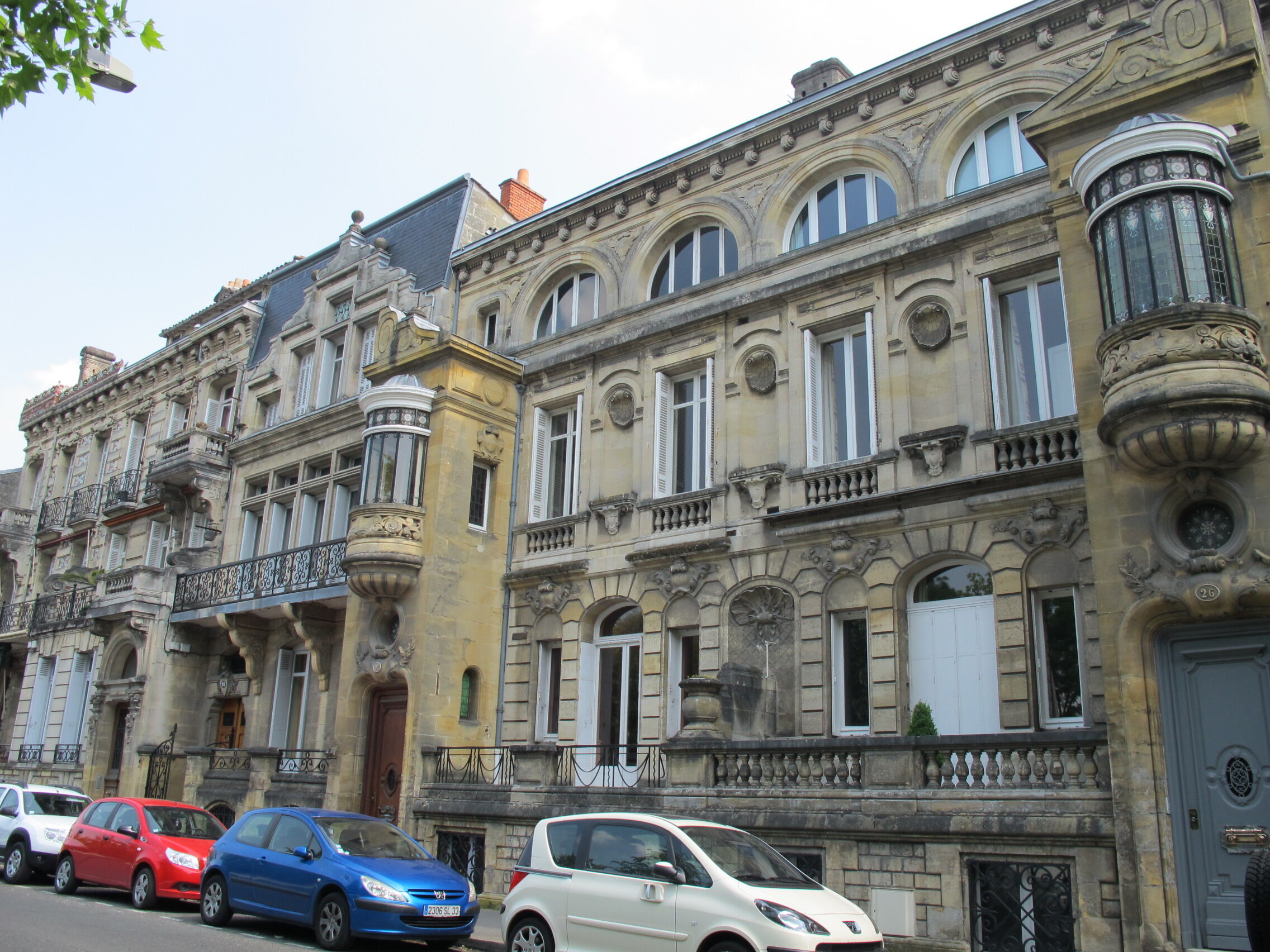 Façades des maisons rue du Bocage, Bertrand Alfred-Duprat, architecte, 1892-96