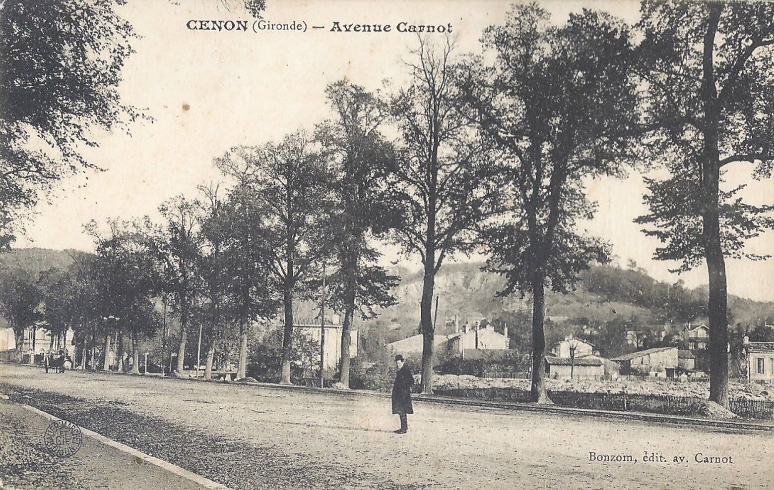 Avenue Jean Jaurès Cenon en 1900