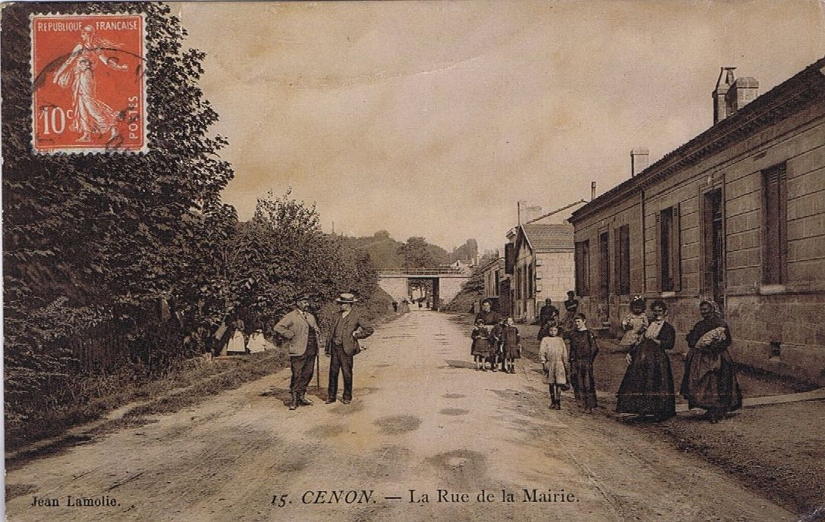 Rue du Maréchal Foch Cenon, en 1900