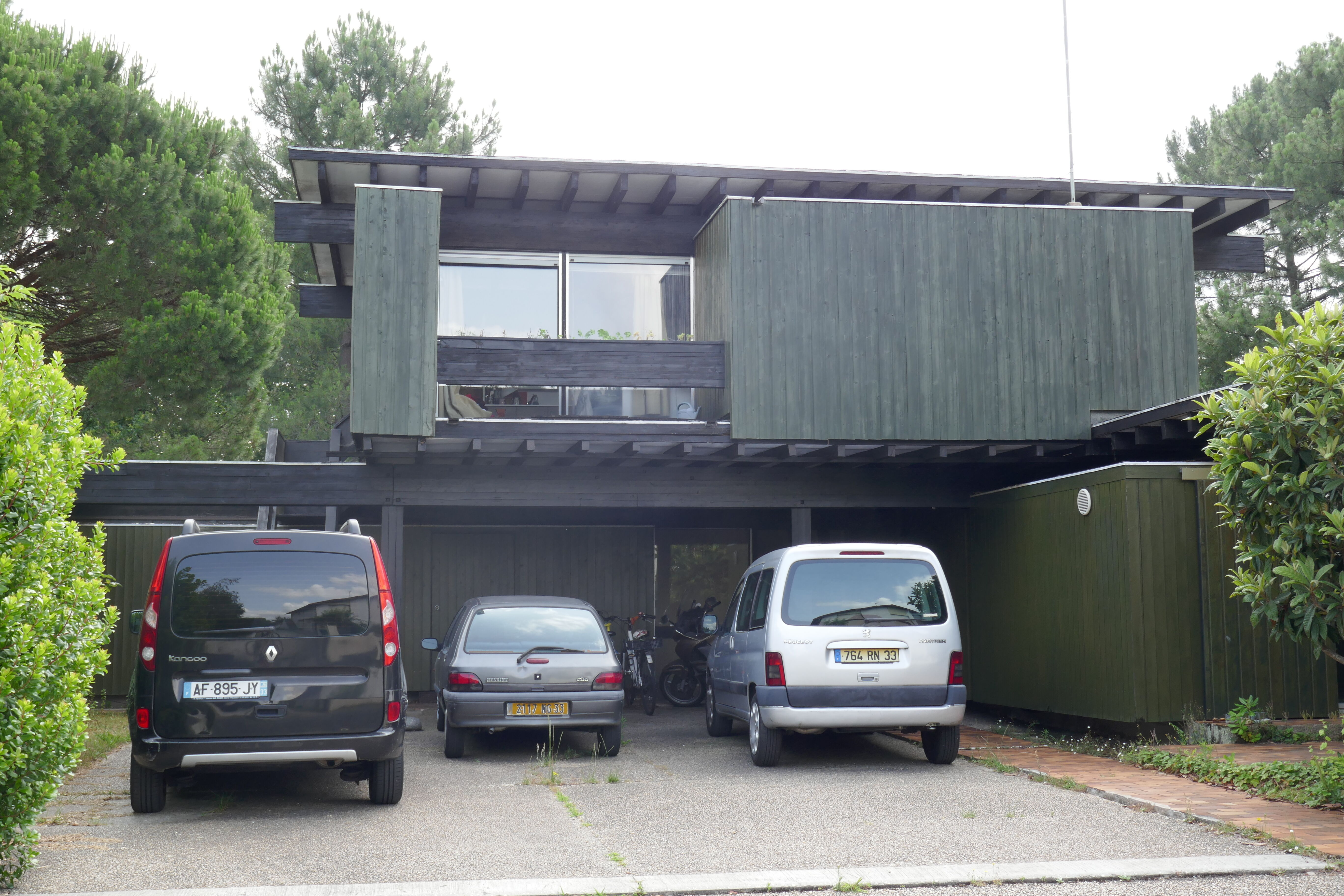 Façade maison Lajus, Pierre Lajus, architecte 1973.