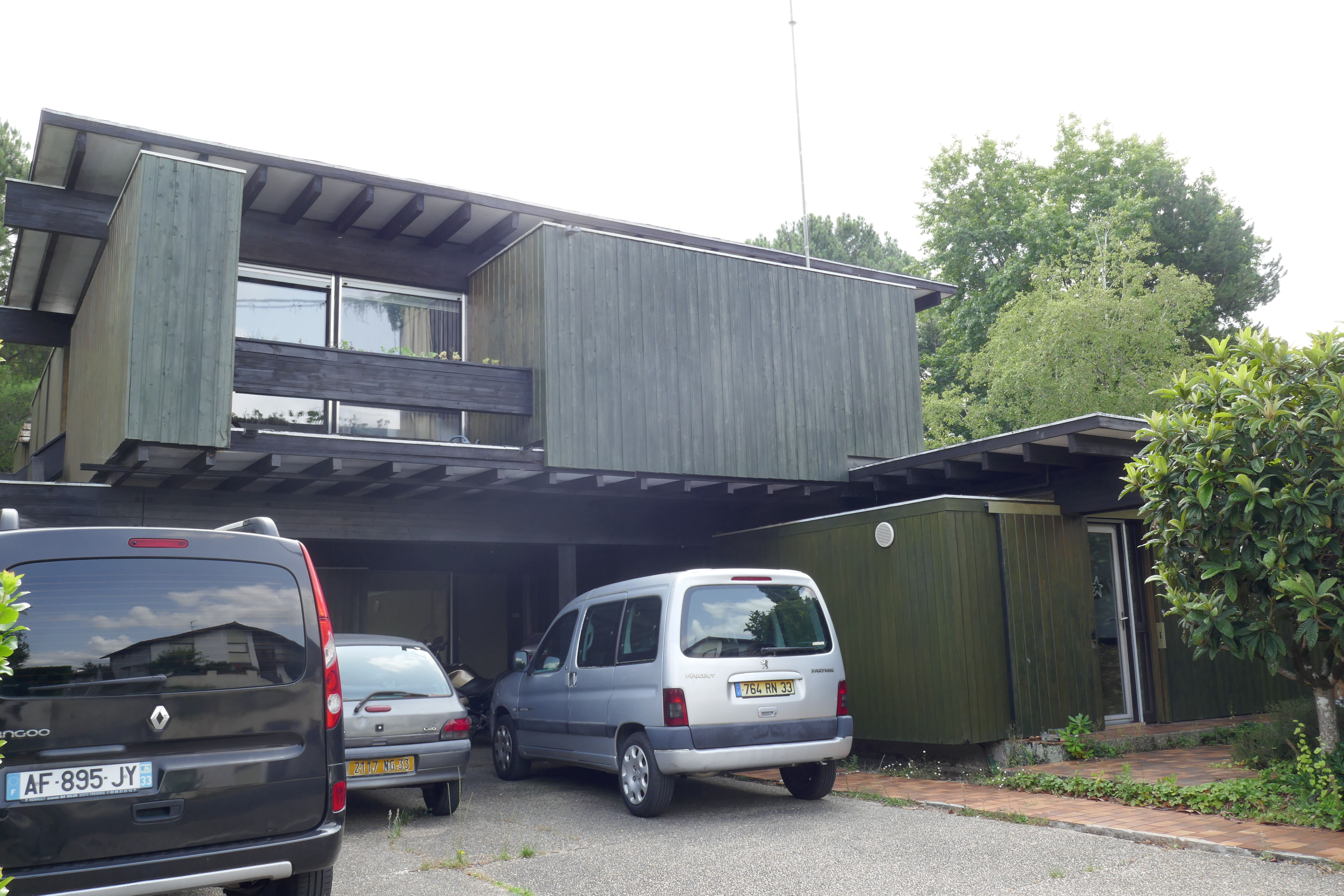 Façade maison Lajus, Pierre Lajus, architecte 1973. 