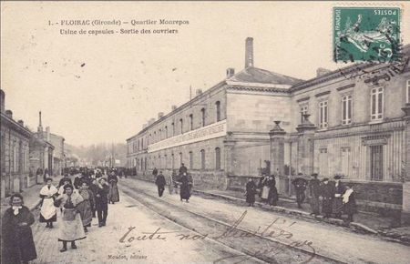 Usine de capsules sortie des ouvriers