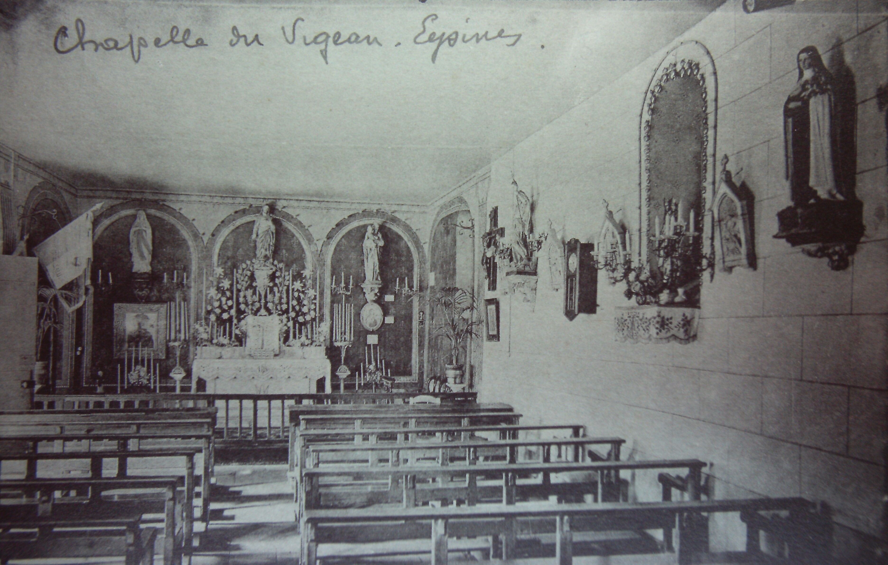 la chapelle vue de l'intérieur