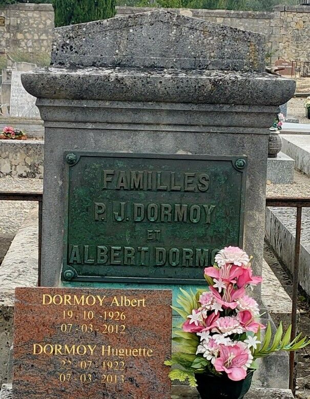 Sépulture de la famille Dormoy (Pierre Jacques et son fils Albert)