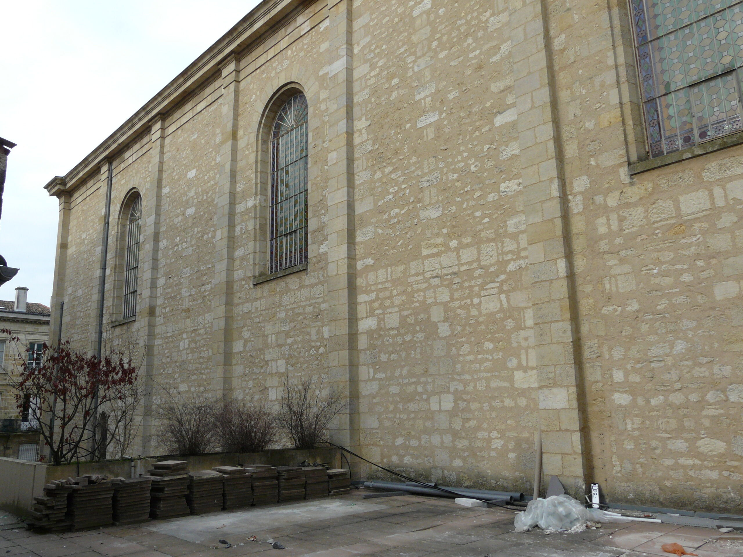 Façade latérale du temple