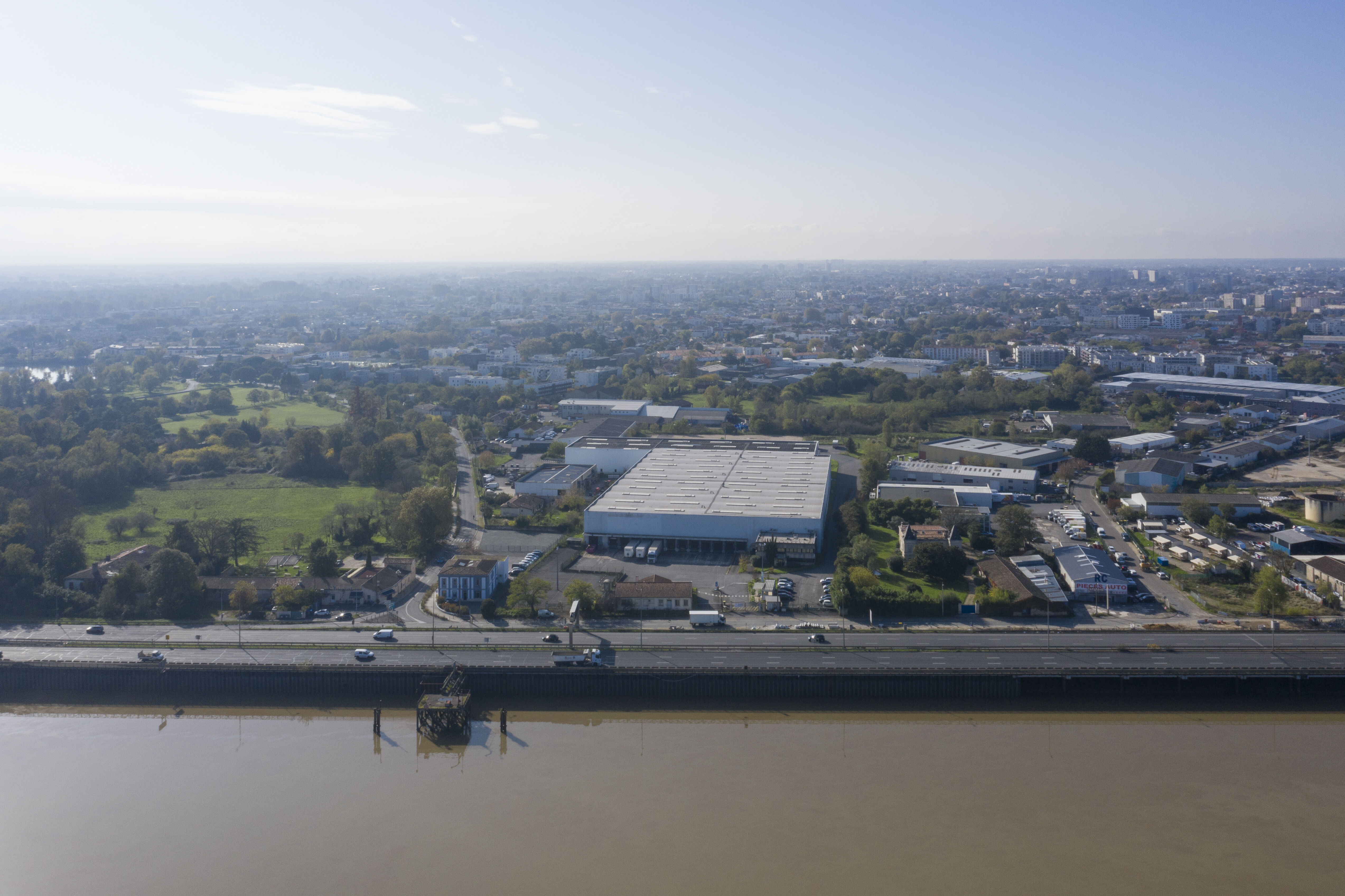 La Rocade au débouché du Pont François Mitterrand