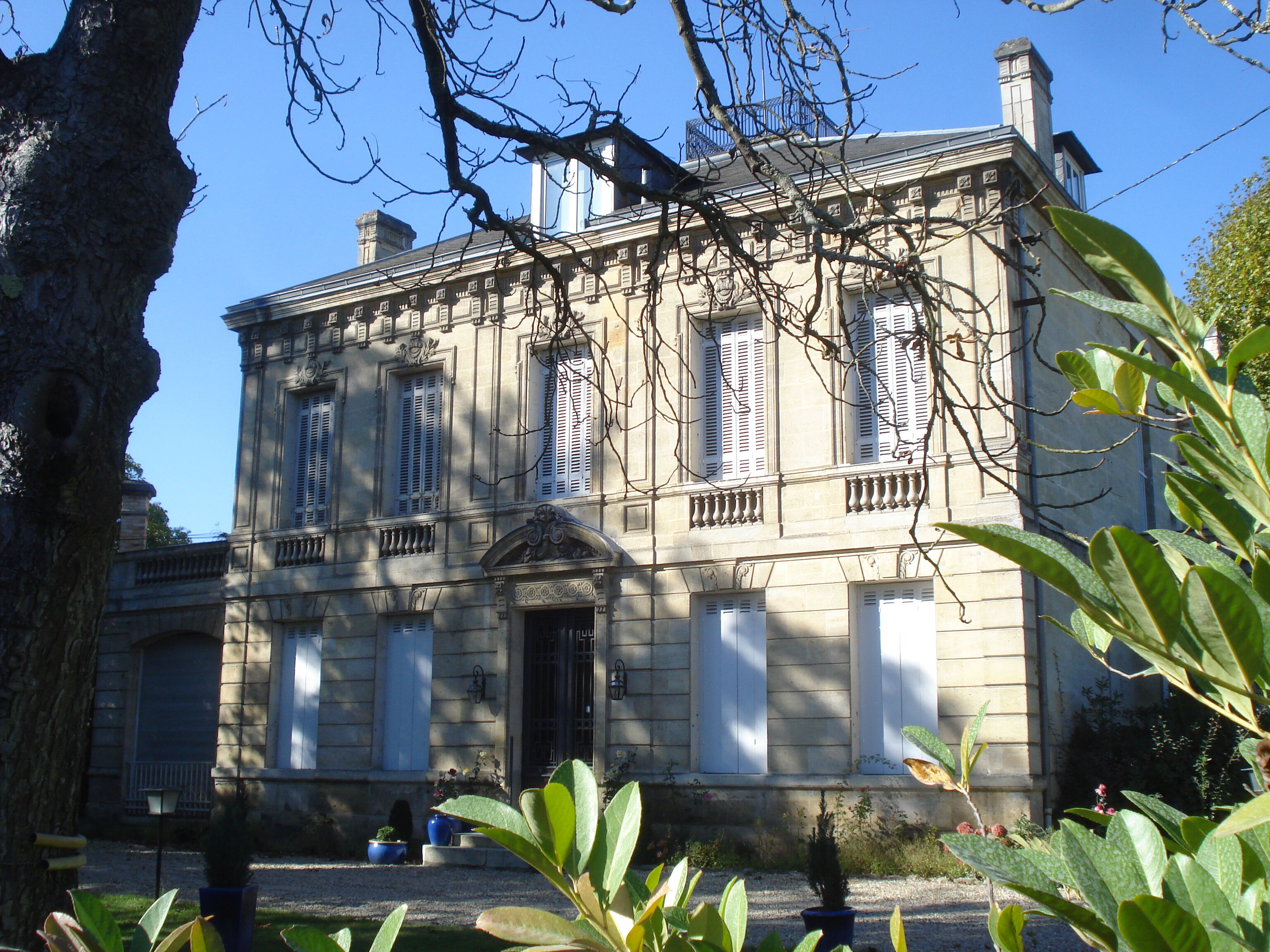 Vue de la façade principale