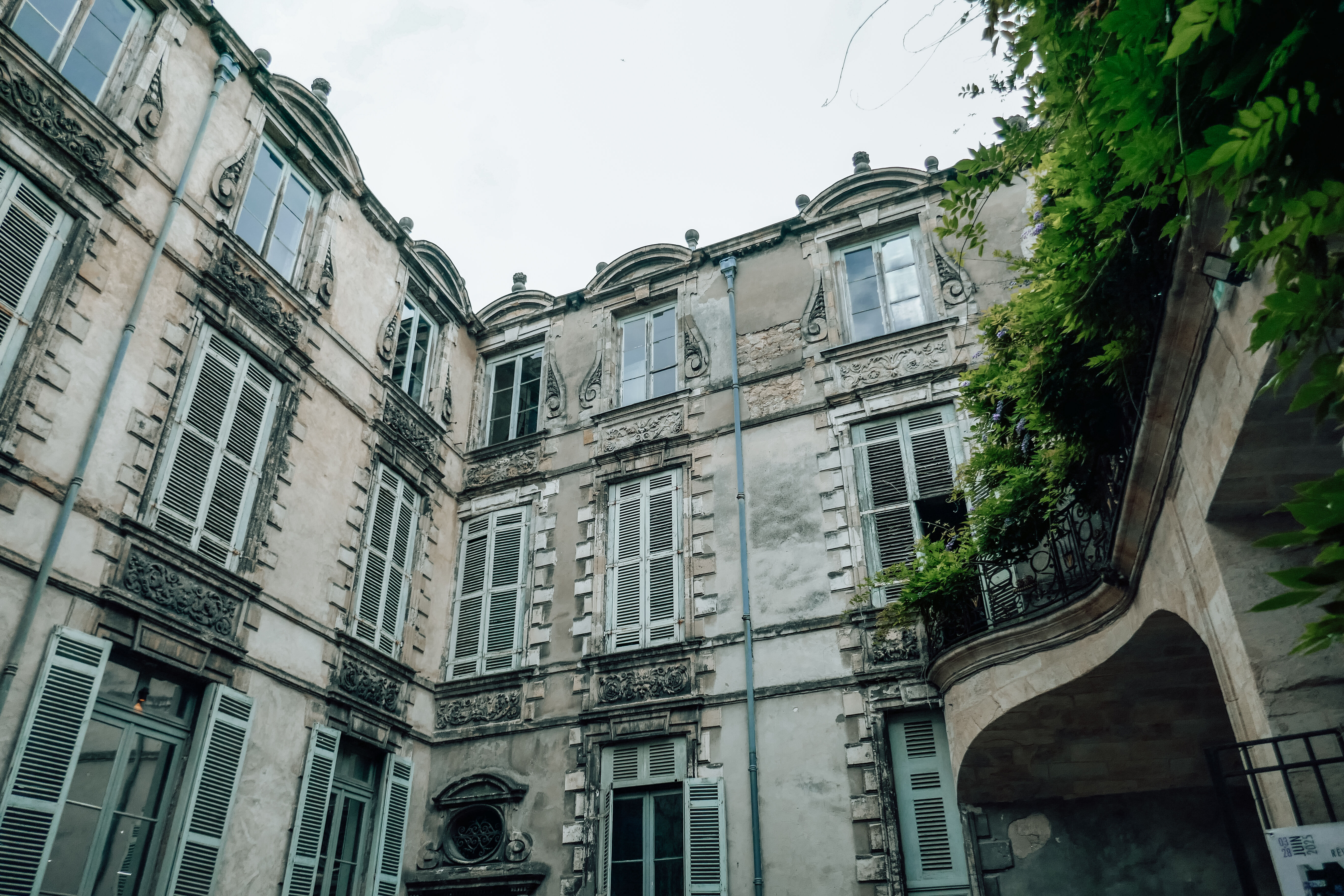 Vue depuis la cour de l'hôtel Ragueneau