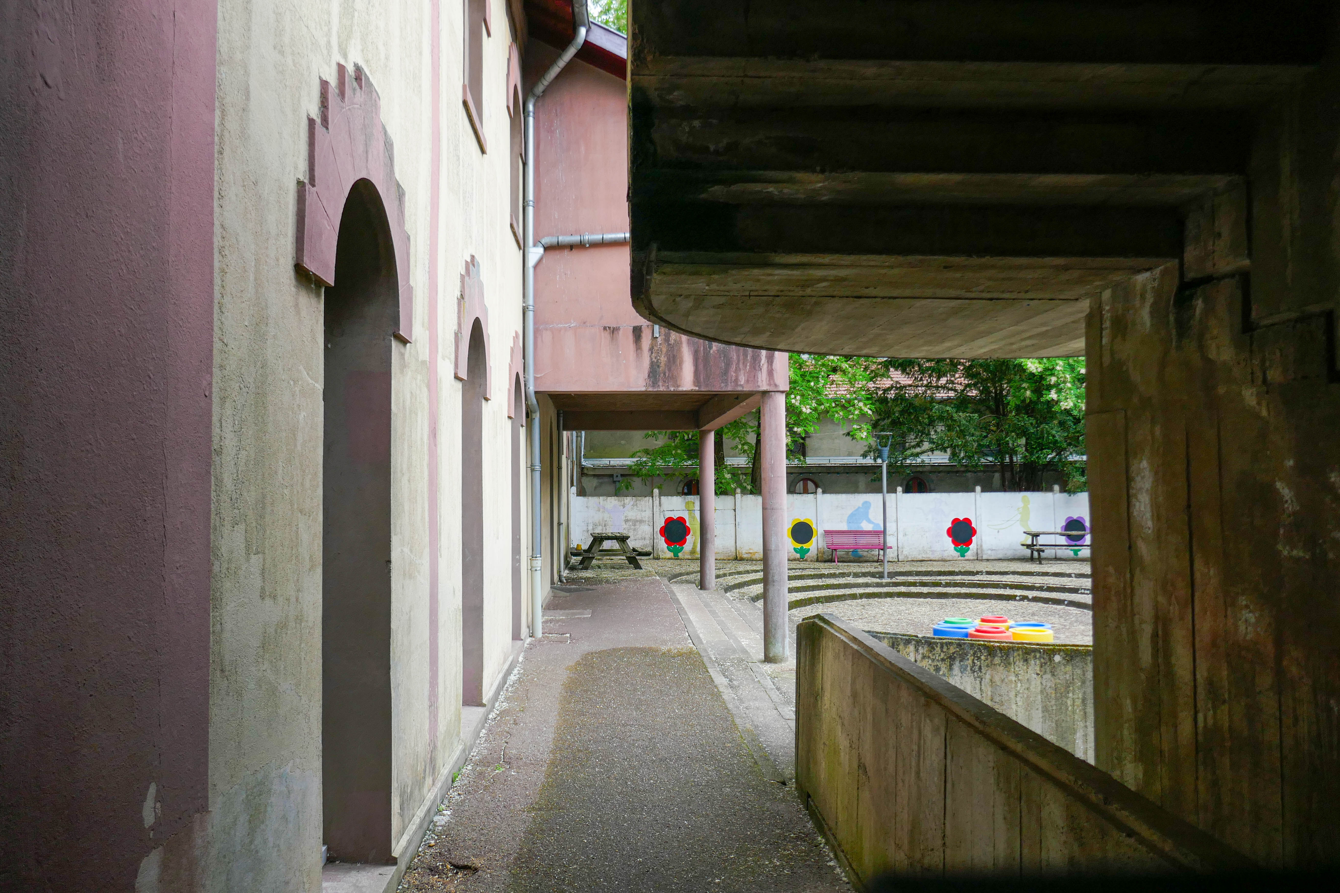 Vue sur la cour intérieur du couvent 