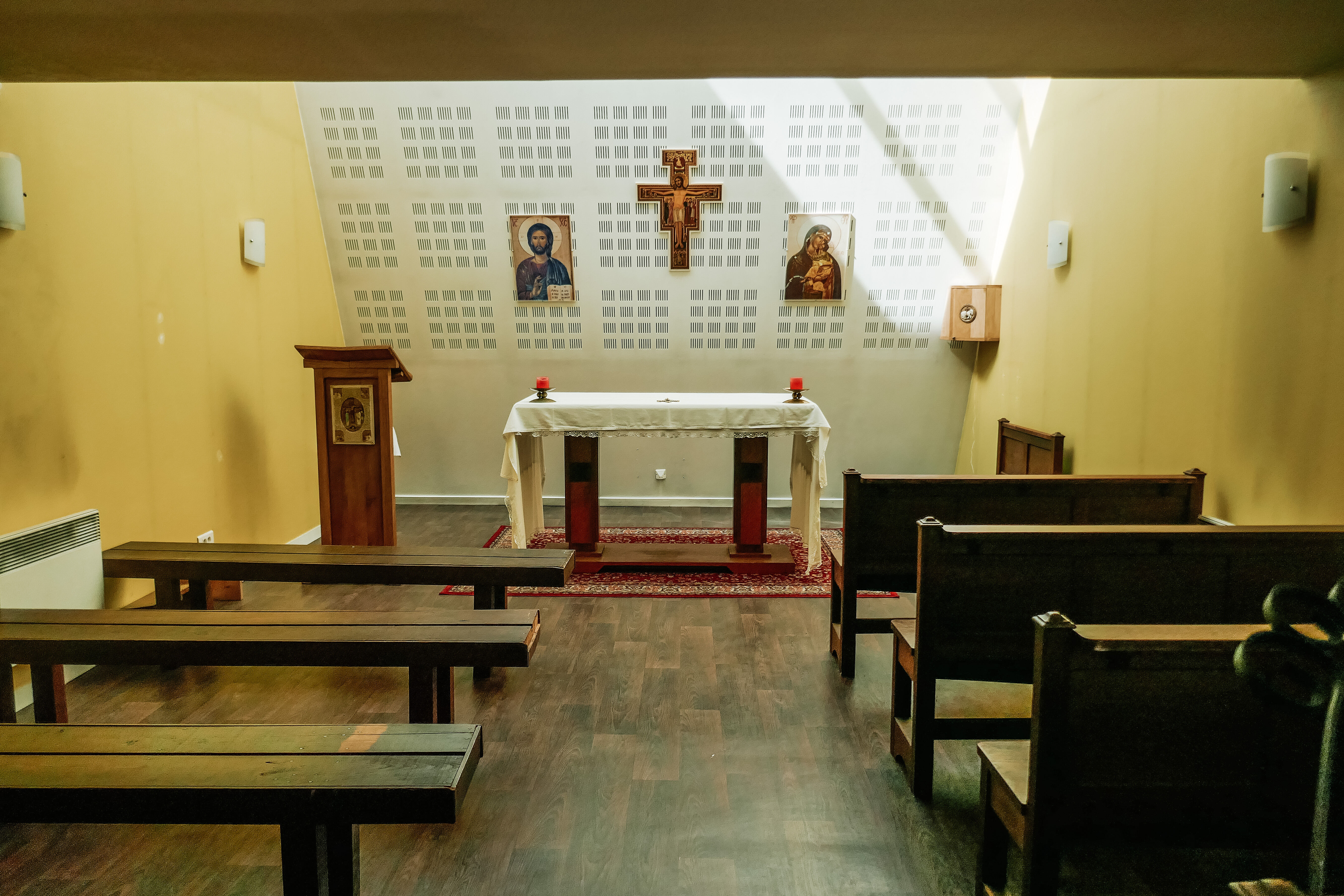 La chapelle, vue intérieure.